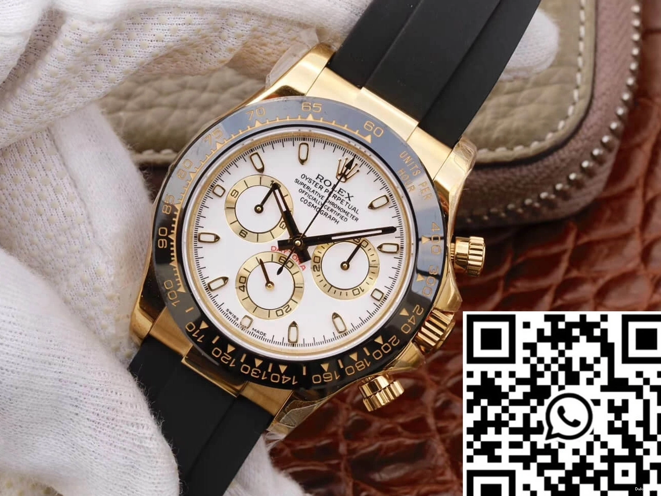 JH Daytona White Dial Rolex M116518ln-0041 Cosmograph Factory 1114